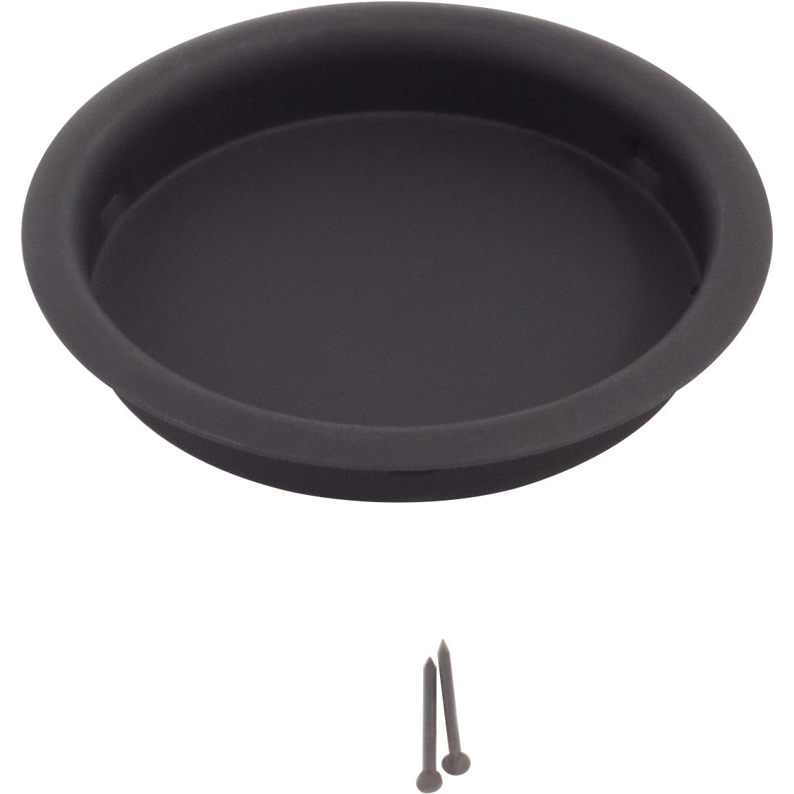 Stone Harbor Hardware Flush Door Pull, 2-1/8 Inches, Matte Black