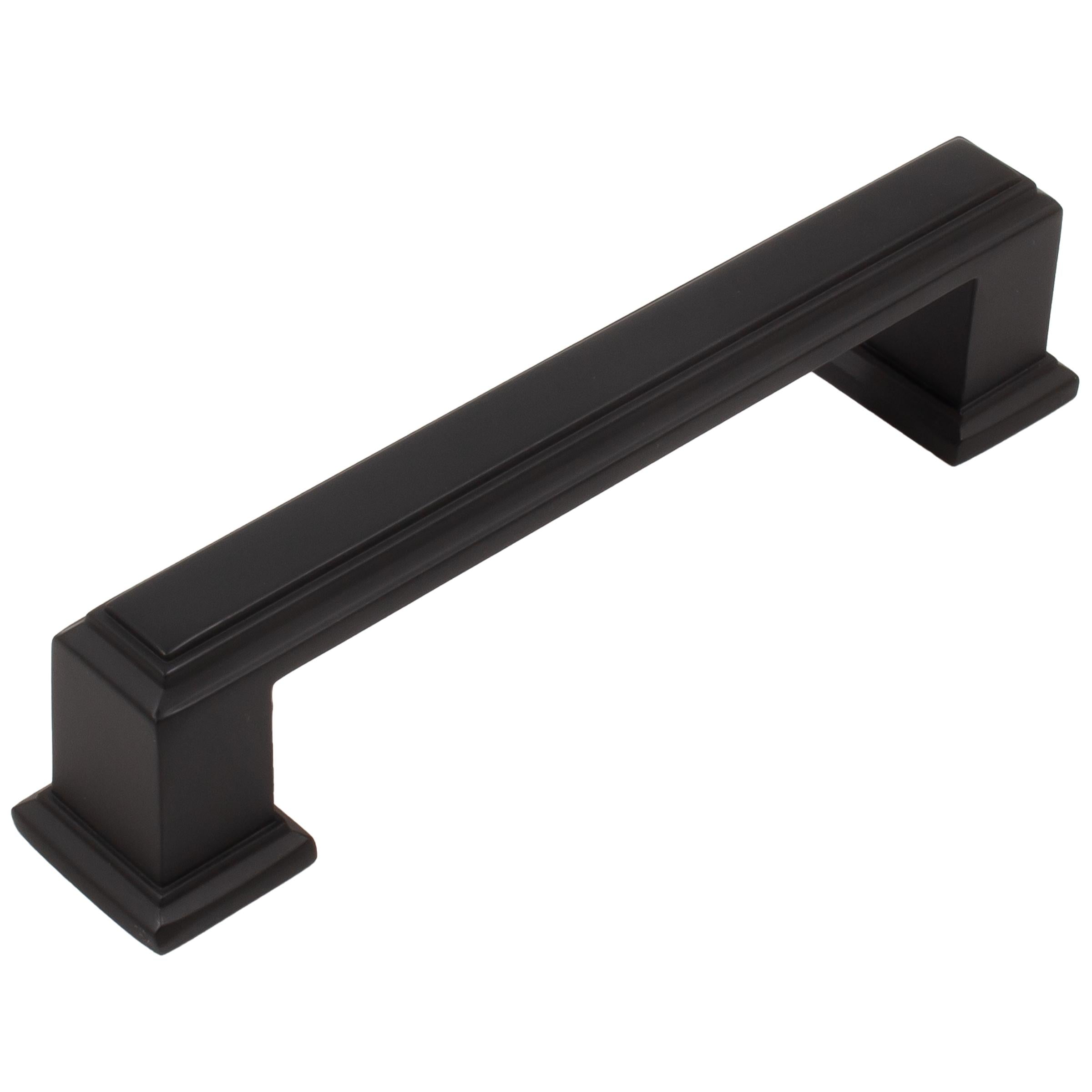 Stone Harbor Hardware Metropolis Cabinet Pull, 96 Millimeters, Matte Black