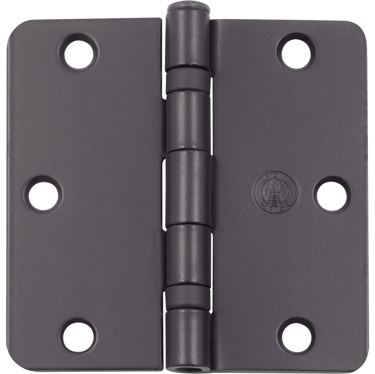 Stone Harbor Hardware 3-1/2" Ball-Bearing Door Hinges, 1/4" Radius Corner, Oil-Rubbed Bronze, 3-Pack