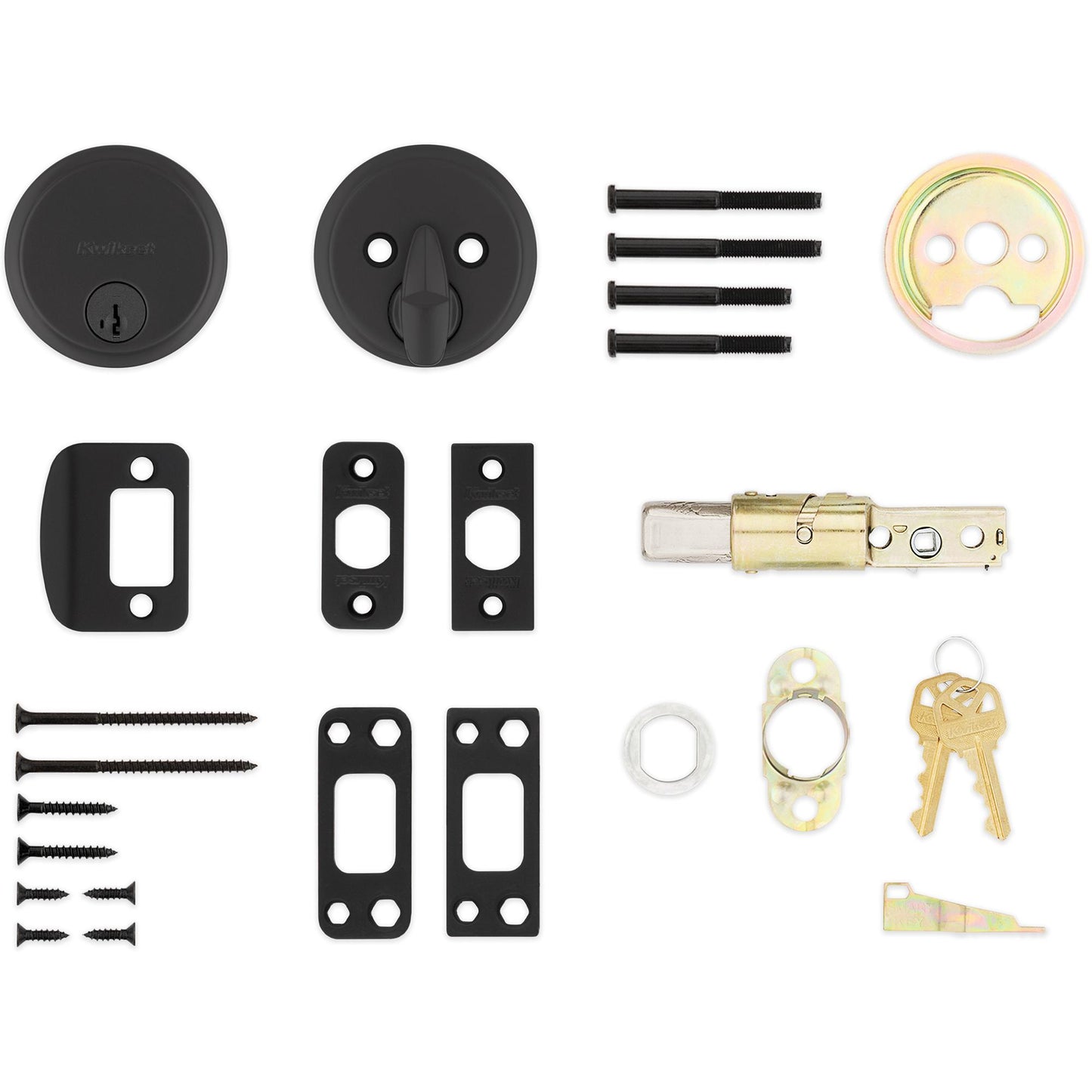 258 514 SMT 6AL STRKP K3 Hometown 1-Cyl Deadbolt - Matte Black