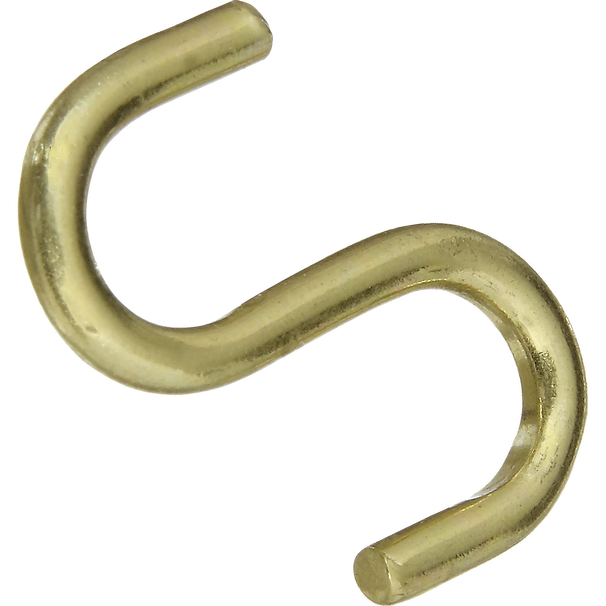V2077 1" Open S Hook 3/pk - Polished Brass