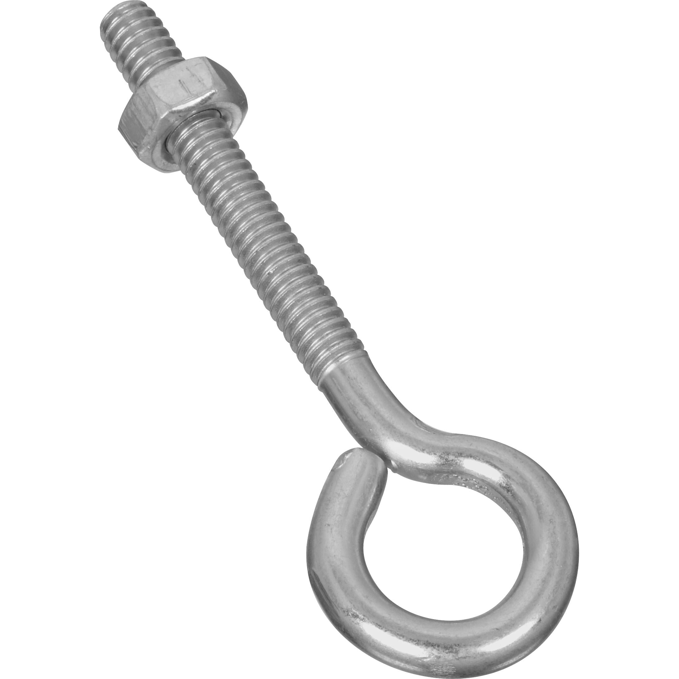 2160BC 1/4" x 3" Eye Bolt W/Nut - Zinc Plated