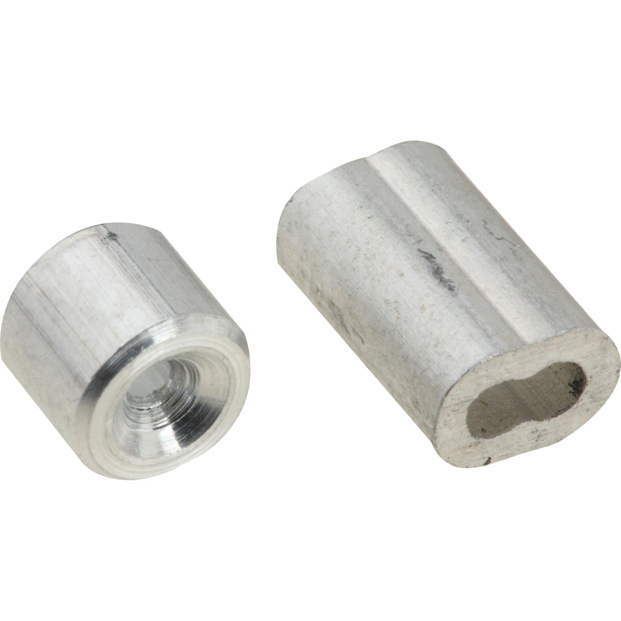 National Hardware - N830-350 SPB3231, 1/16 Ferrule and Stops in Aluminum"