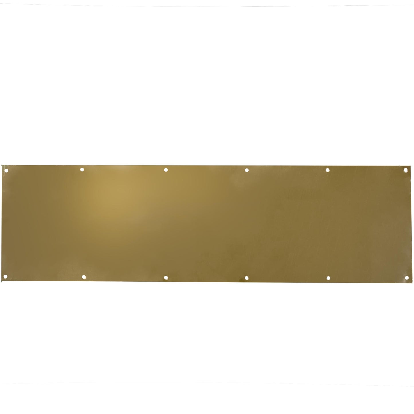 Stone Harbor Hardware Kick Plates with Screws, 10" x 34", Polished Brass