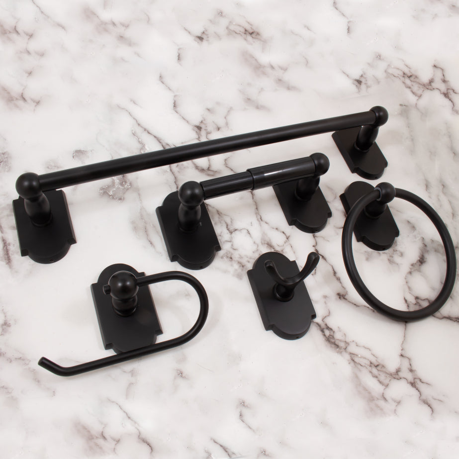 Stone Harbor Hardware Laredo Bath Collection, Matte Black