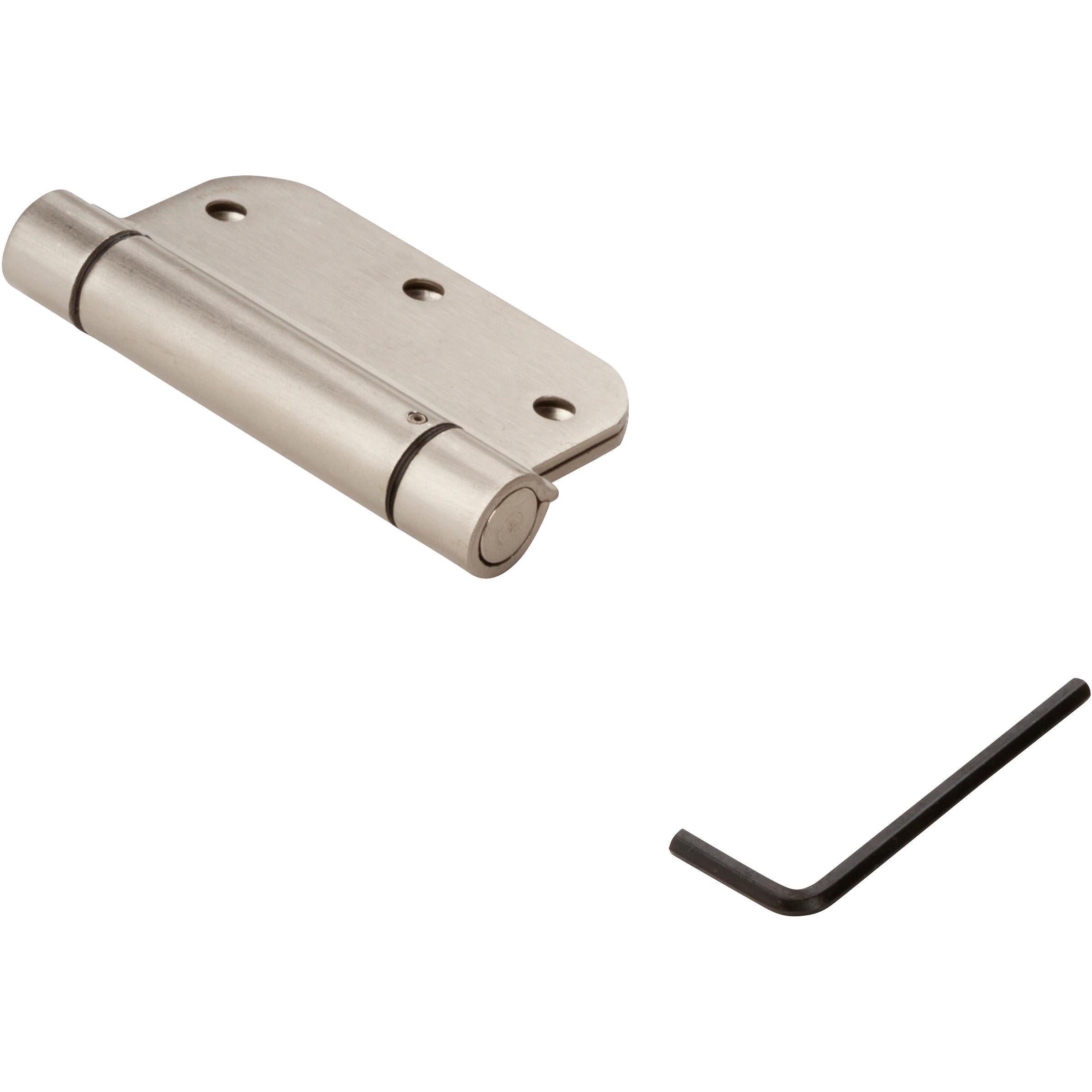 V522 3-1/2" Spring Hinges 1/pk - Satin Nickel