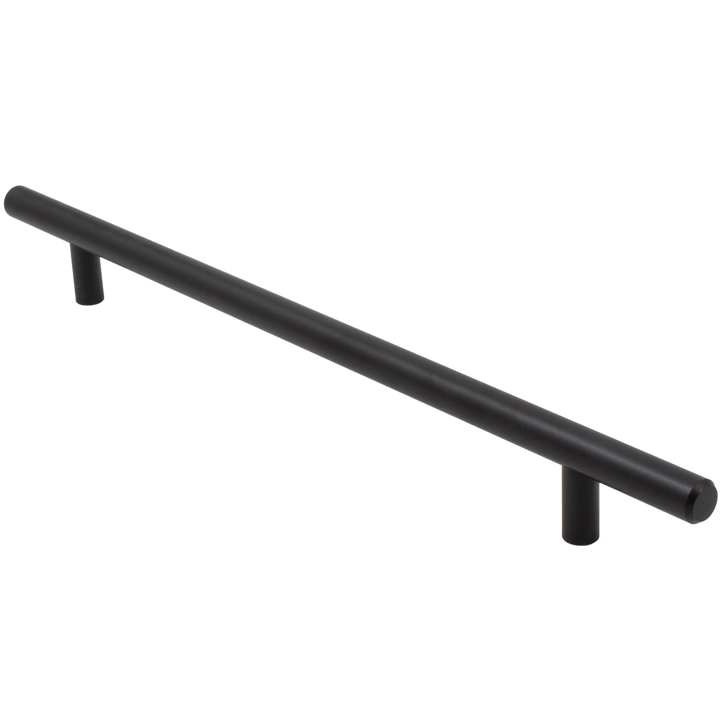 Stone Harbor Hardware Bar Cabinet Pull, 224 Millimeters, 304mm Overall Length, Matte Black