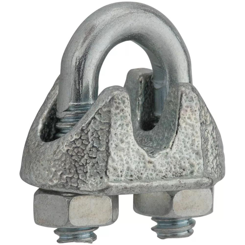National Hardware - N889-013 3230BC, 1/8" Wire Cable Clamp in Zinc Plated, 10 pack