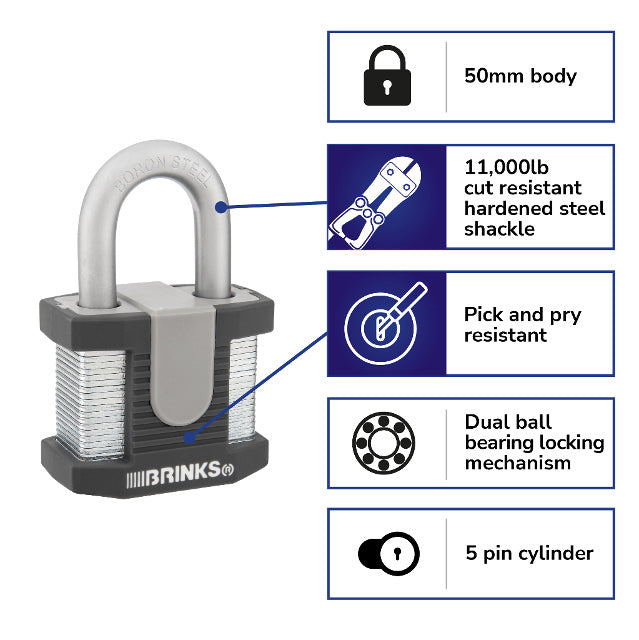 672-50001 50mm Commercial Laminated Padlock