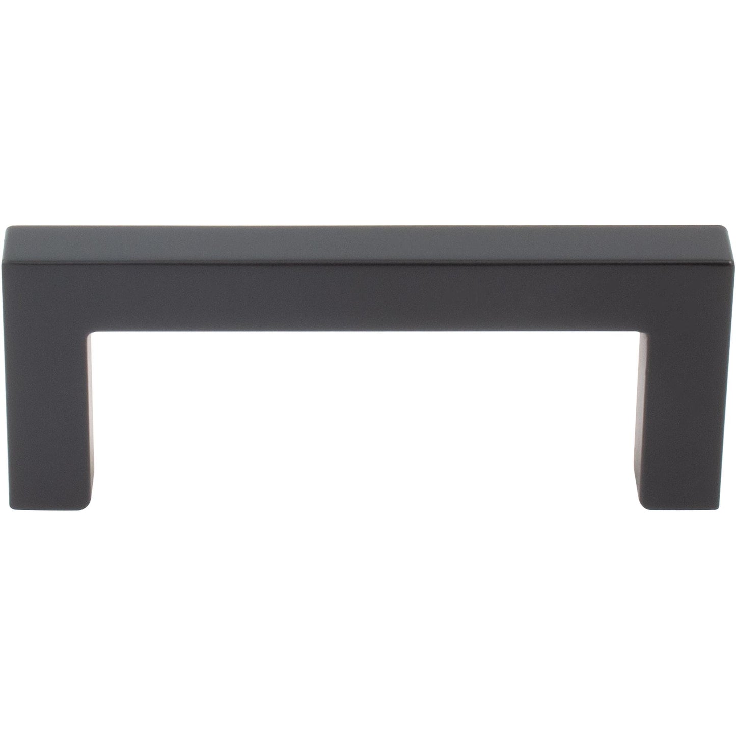 Stone Harbor Hardware Contemporary Square Cabinet Pull, 3 Inches, Zinc Base Material, Matte Black
