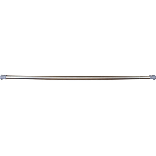 Stone Harbor Hardware Adjustable Shower Rod, 1-3/8" Diameter, Adjusts from 43" to 72", Satin Stainless Steel