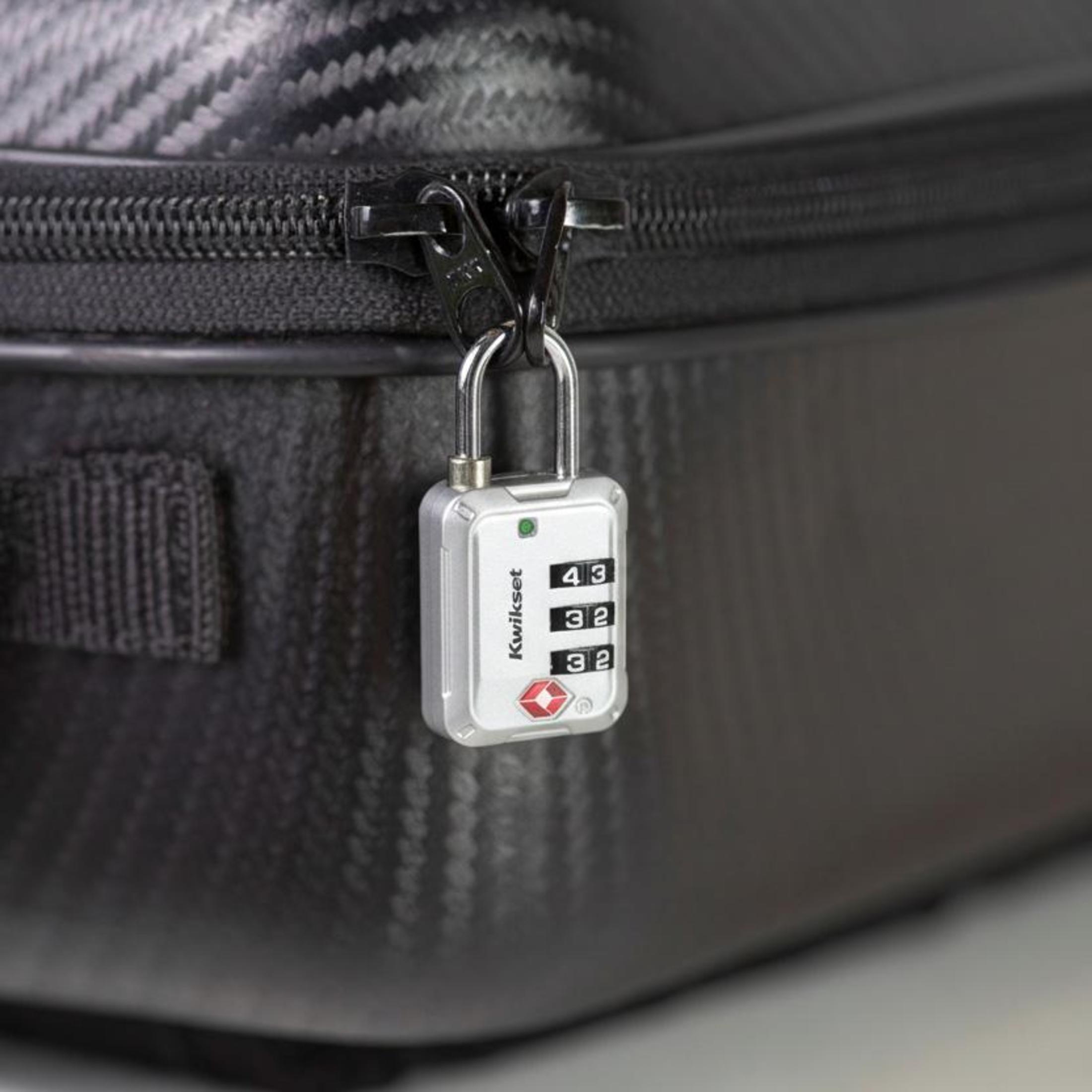 Kwikset 1-3/16" TSA Combination Padlock, Silver