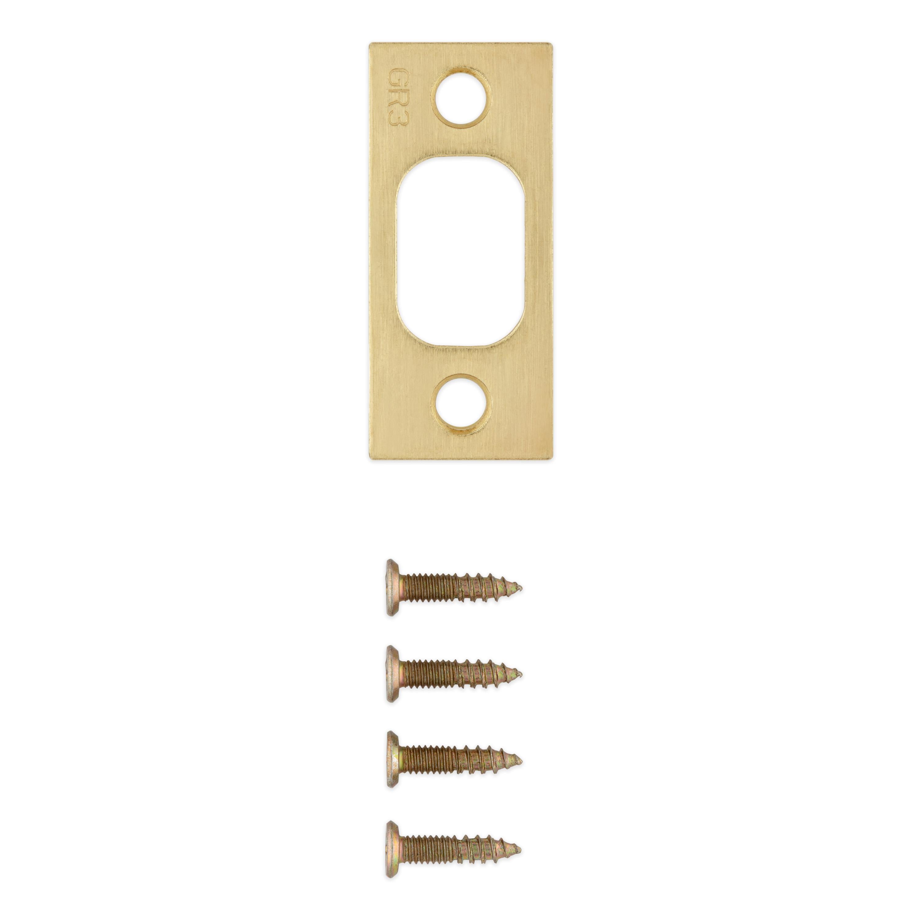 85072-021 1" x 2-1/4" SC Deadbolt Strike - Satin Brass
