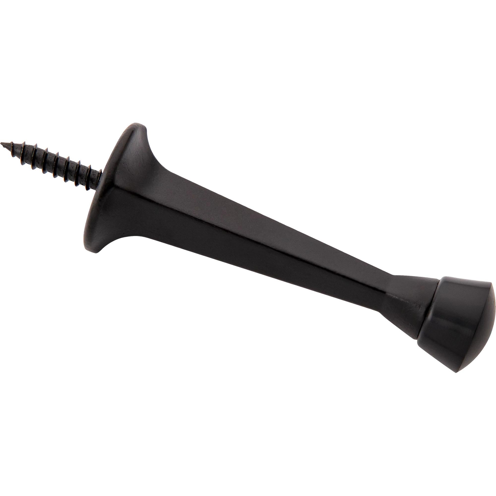 V243 3" Rigid Square Door Stop - Matte Black