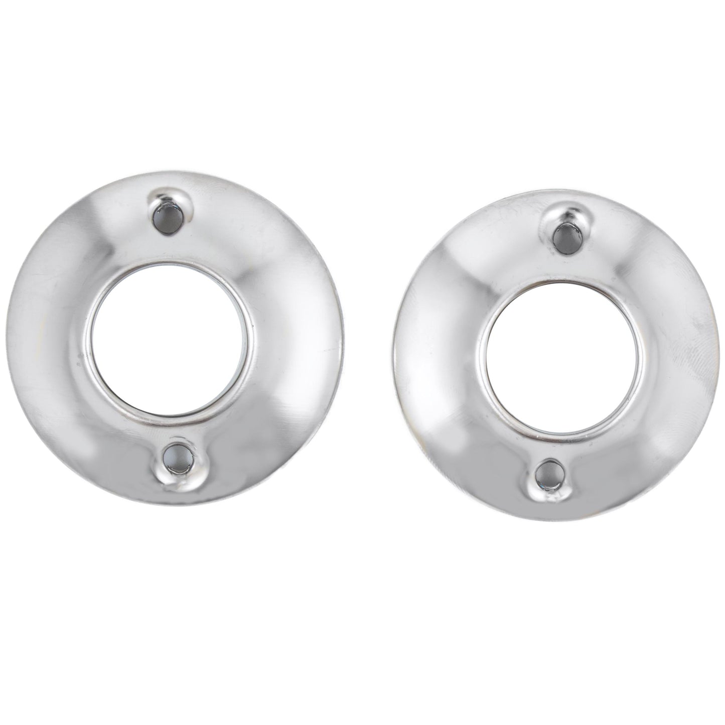 Stone Harbor Hardware Flanges for Economy Shower Rod, Exposed Screws, Polished Chrome