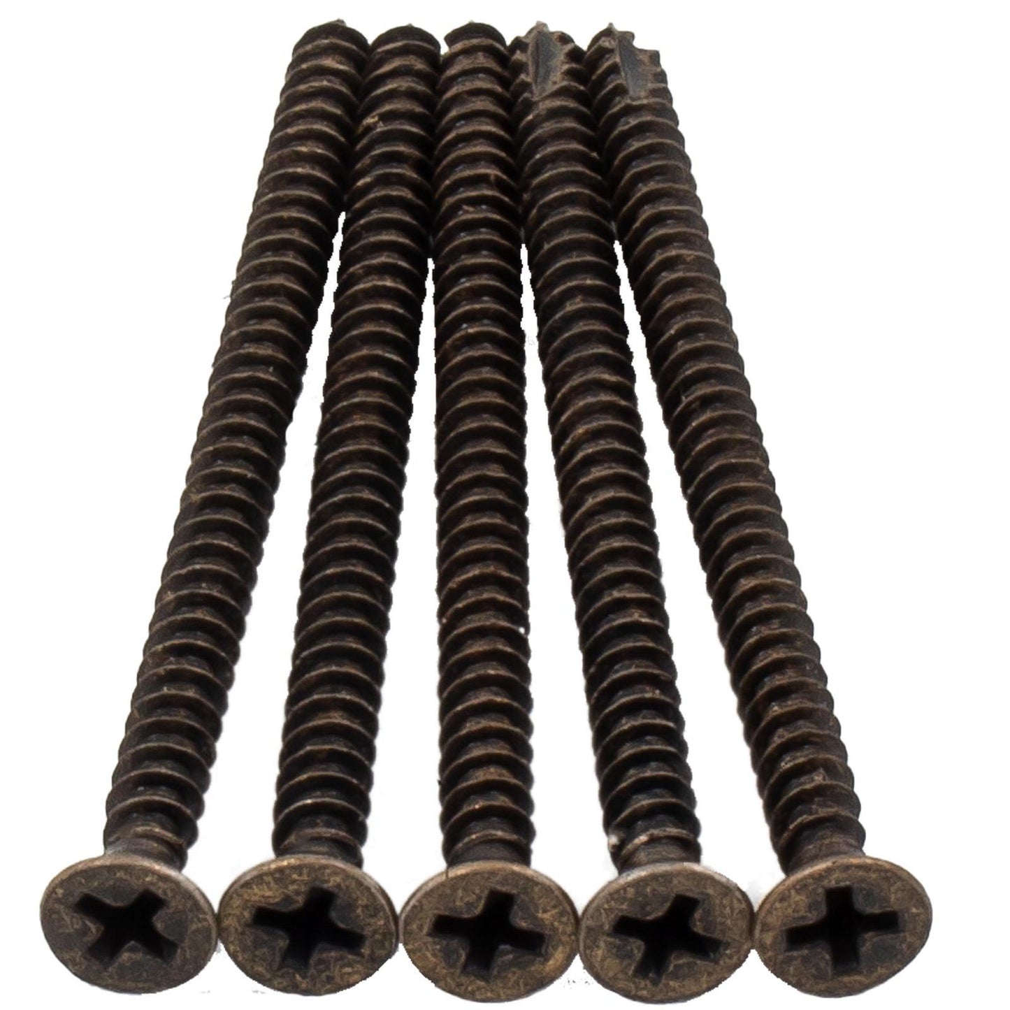 Stone Harbor Hardware Door Hinge Screws, #9 x 2-3/4", 100-Pack, Antique Brass