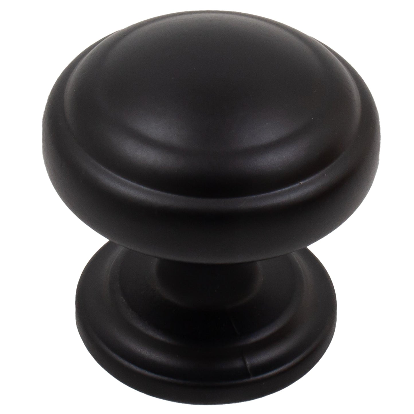 Stone Harbor Hardware Alesund Cabinet Knob, 1-1/4 Inches, Matte Black