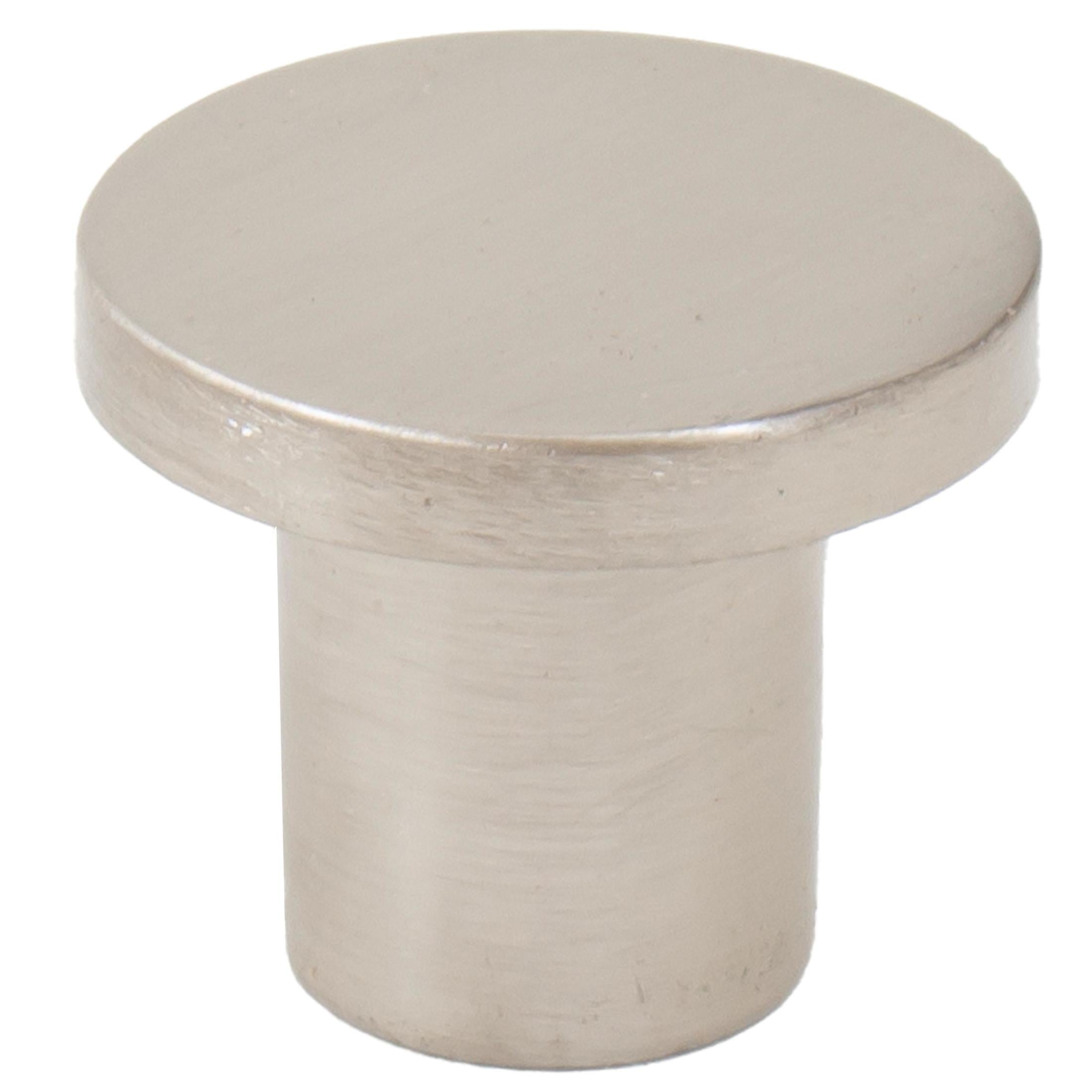 Contemporary Round Cabinet Knob, 15/16 Inches, Zinc Base Material