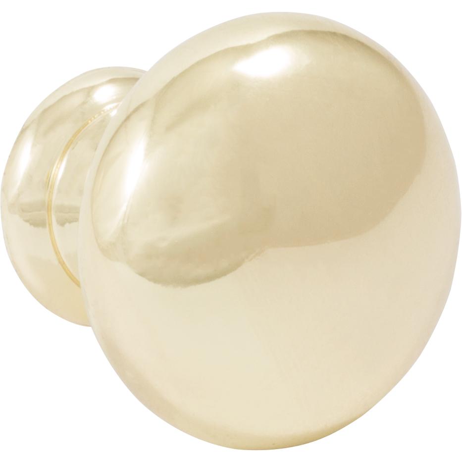 Stone Harbor Hardware Bi-Fold Closet Door Knob, 1-1/4 Inches, Polished Brass