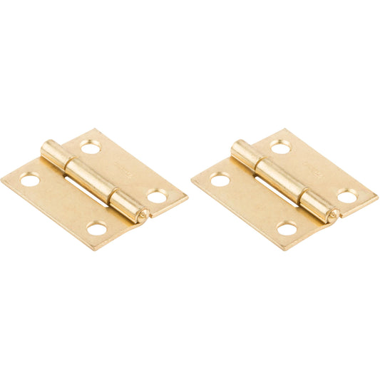 National Hardware - V518 1-1/2" Hinge NRP 2/pk - Polished Brass