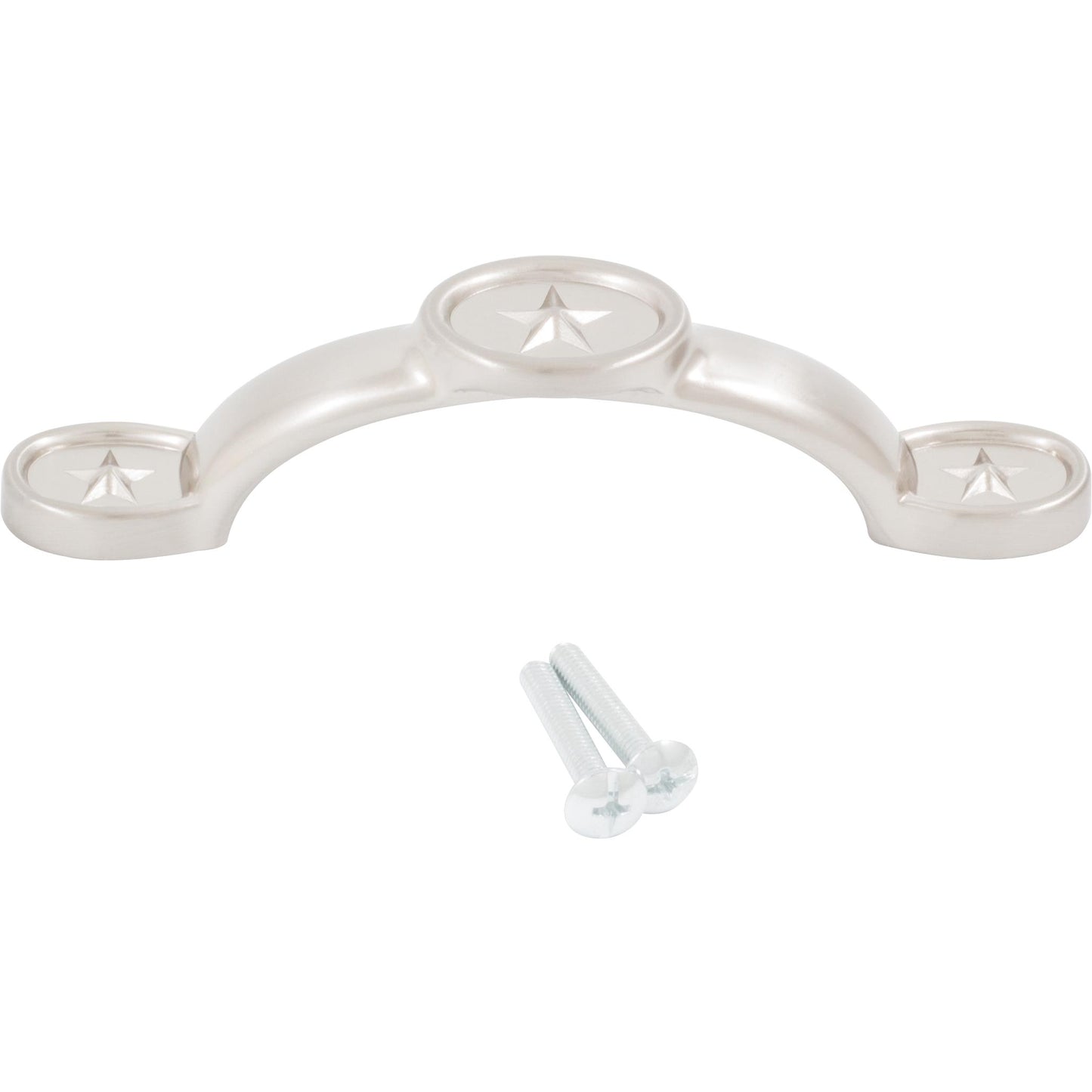 Stone Harbor Hardware Texas Star Cabinet Pull, 3 Inches, 96 Millimeters, Satin Nickel