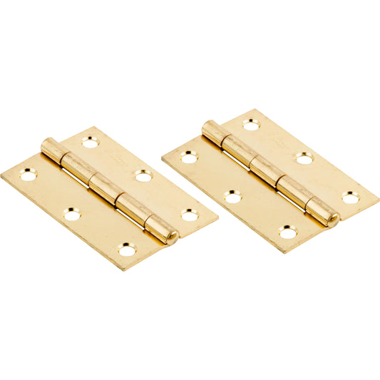 V518 3" Hinge NRP 2/pk - Polished Brass