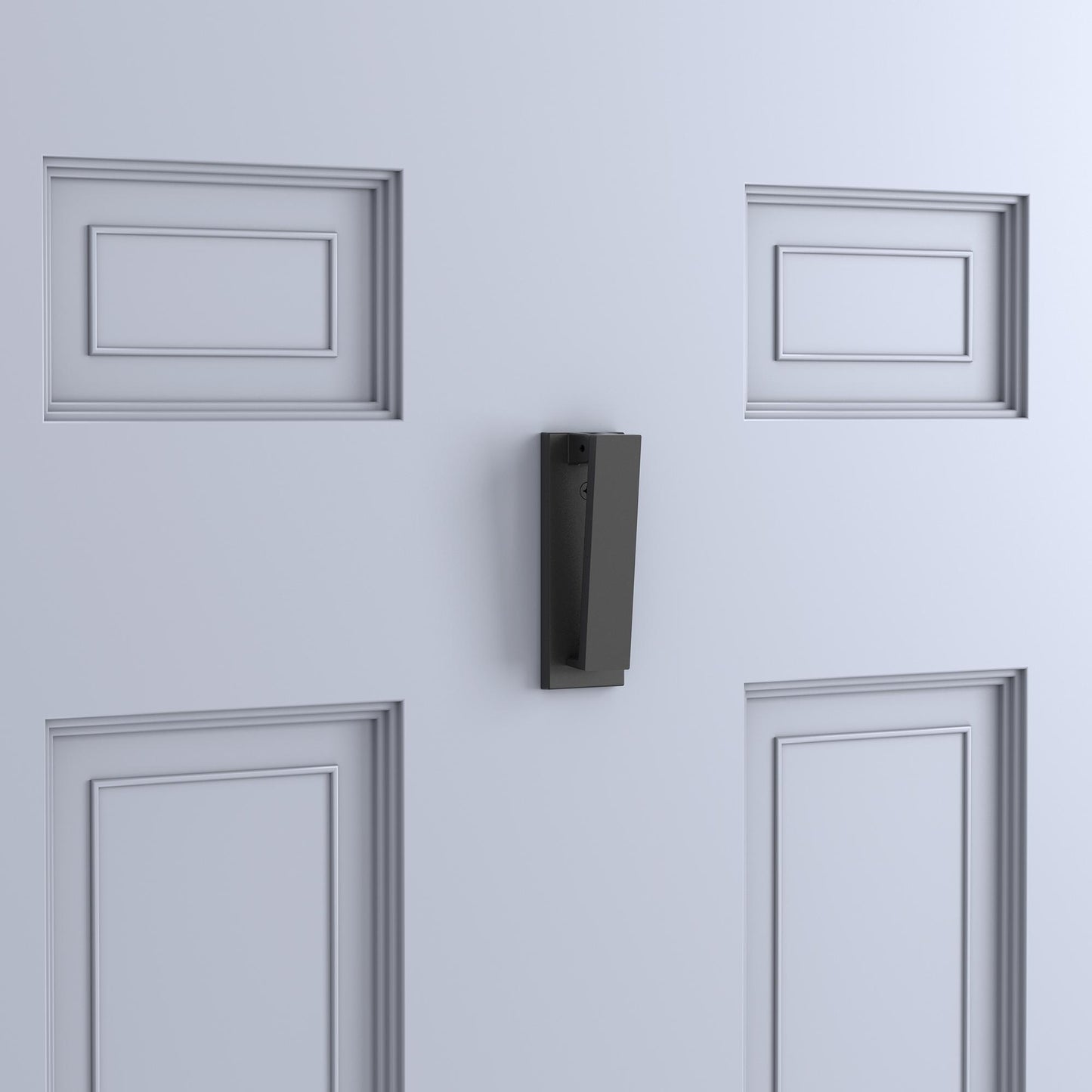 National Hardware - V1916 Reed Door Knocker - Matte Black