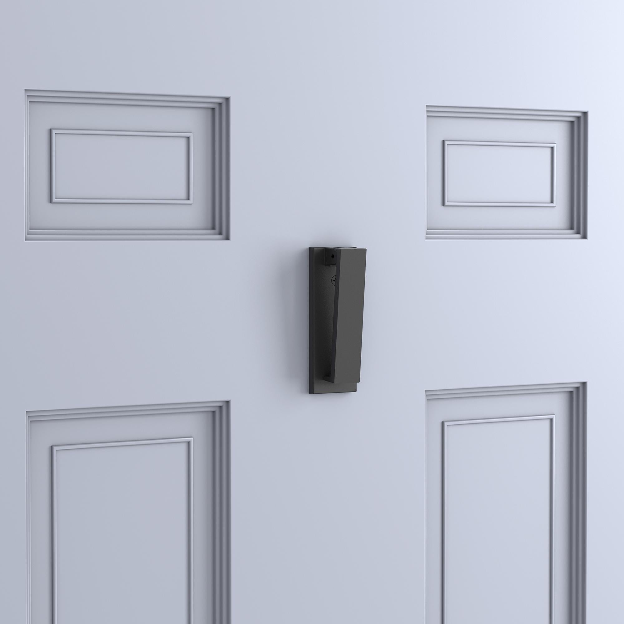 National Hardware - N336-703 V1916 Reed Door Knocker - Matte Black