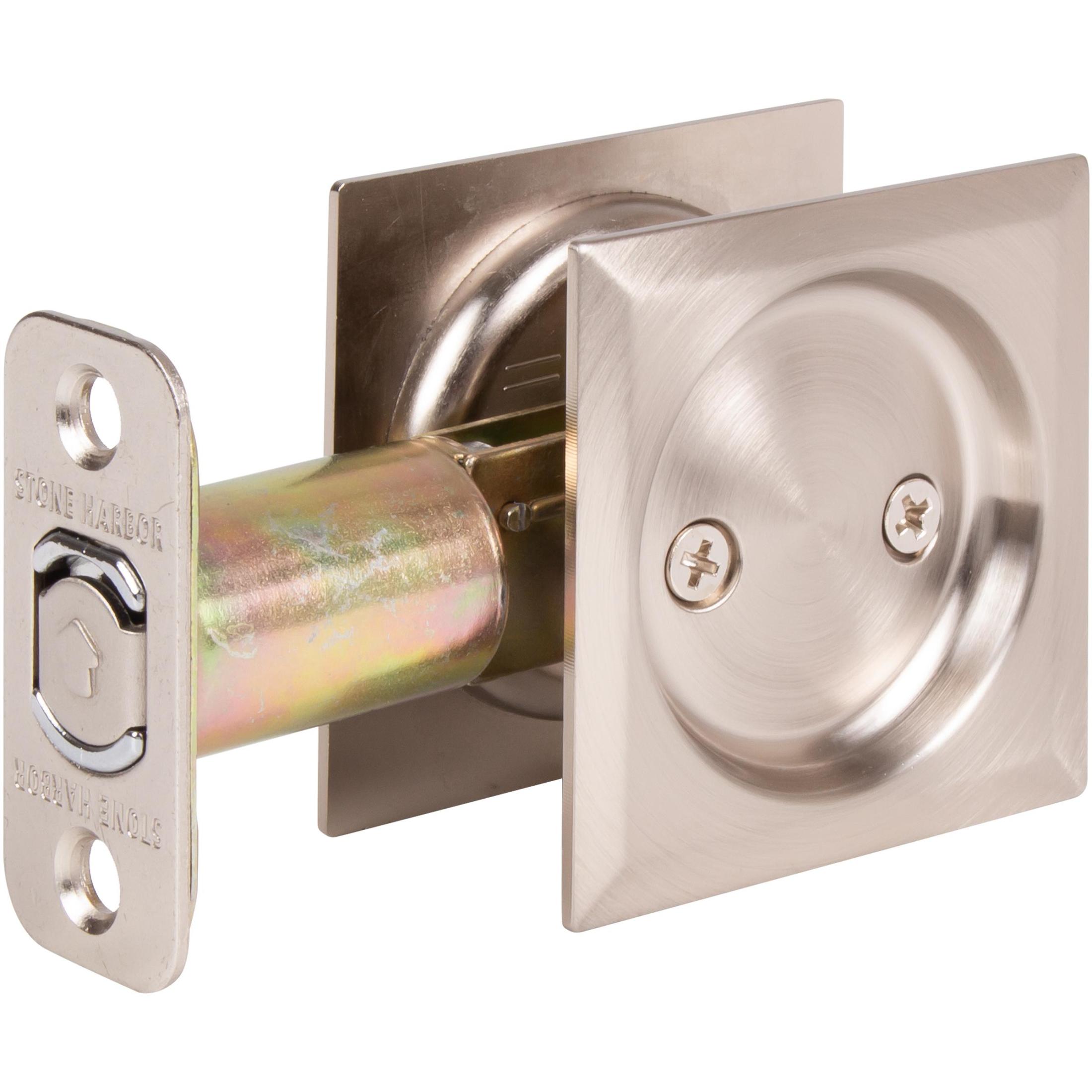 Contemporary Square Pocket Door Lock Passage