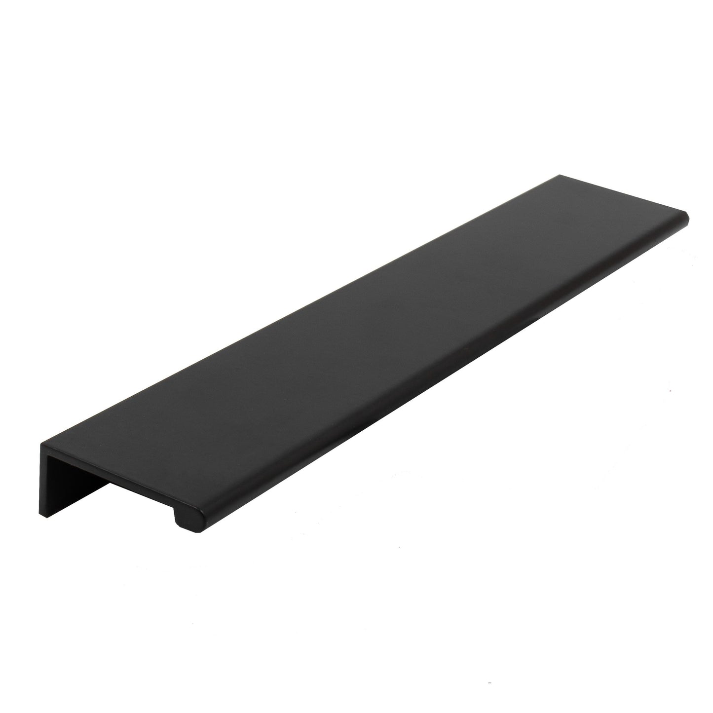 Stone Harbor Hardware Cabinet Edge Pull, 6 Inches, 9-1/4" Overall Length, Matte Black