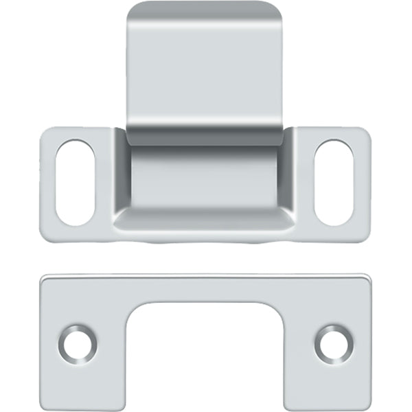 SP2751U26 2-3/4" x 1-1/4" Adjustable Strike Plate with Dust Cup - Polished Chrome