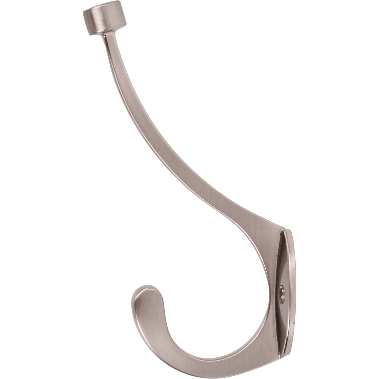 Stone Harbor Hardware Contemporary Coat & Hat Hook, Satin Nickel