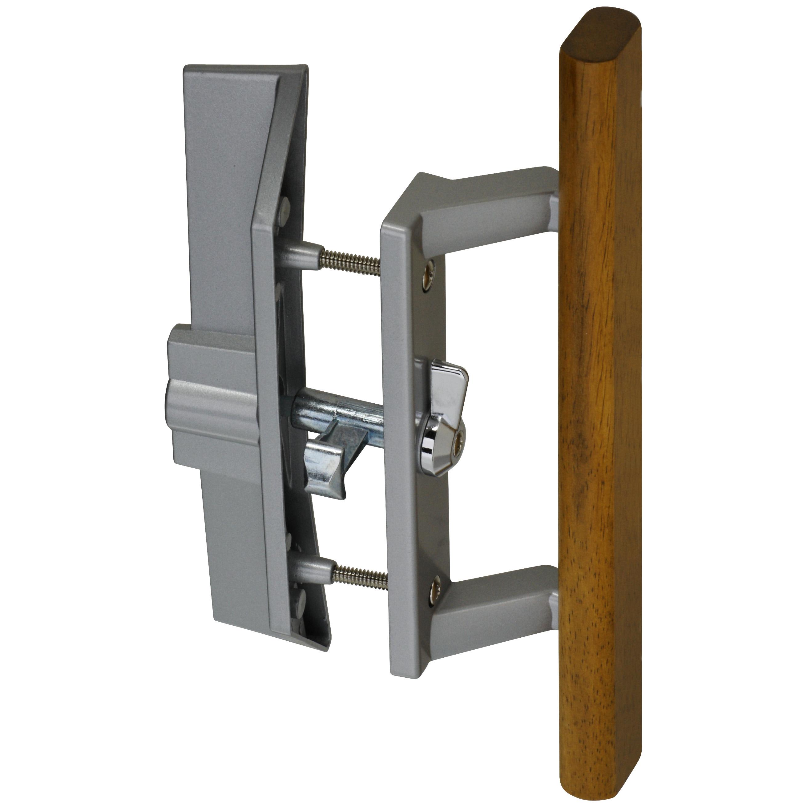 National Hardware - N349-209 V1363, 3-15/16" Patio Door Locking Handle/Latch Set in Aluminum