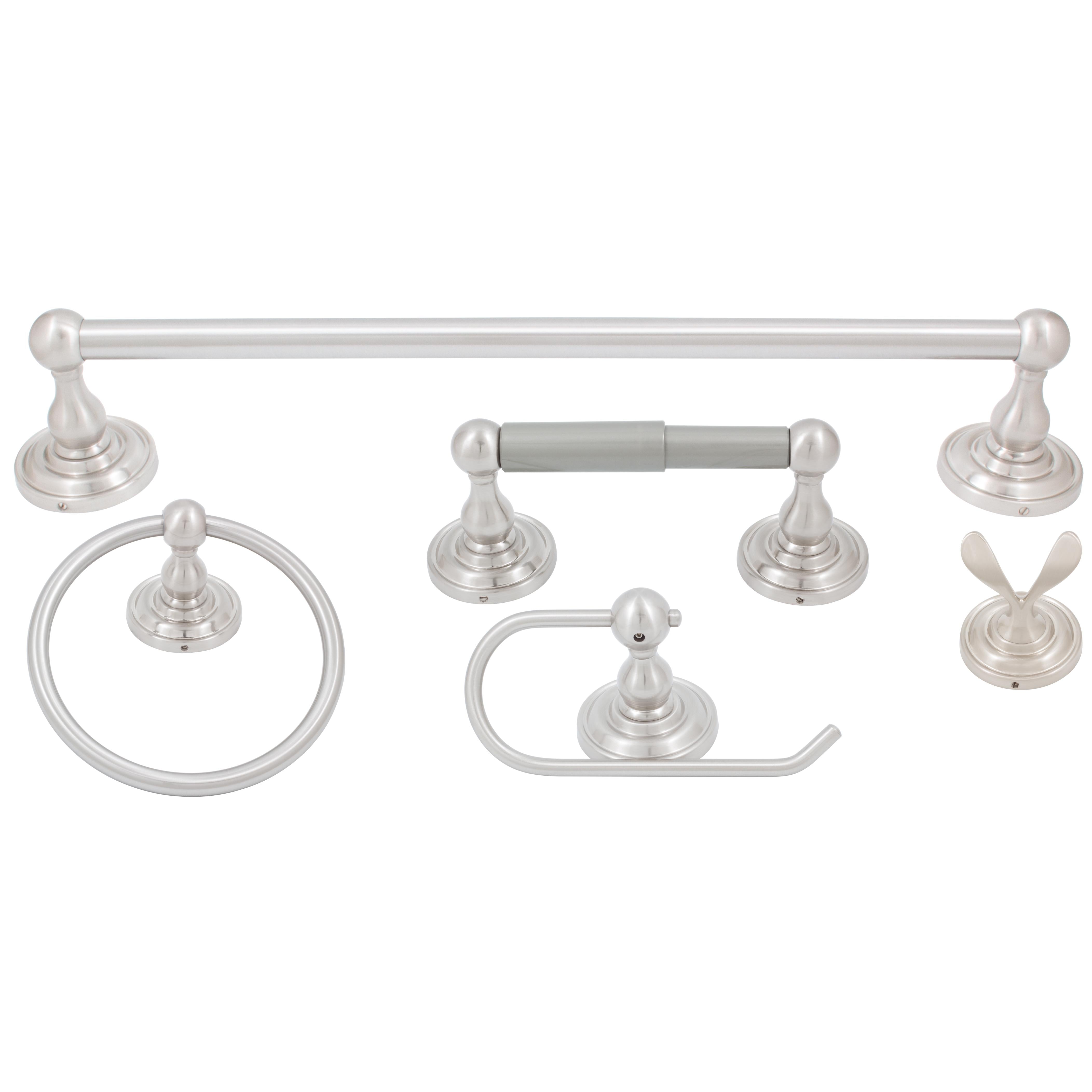 Charlotte 4-Piece Set - Satin Nickel
