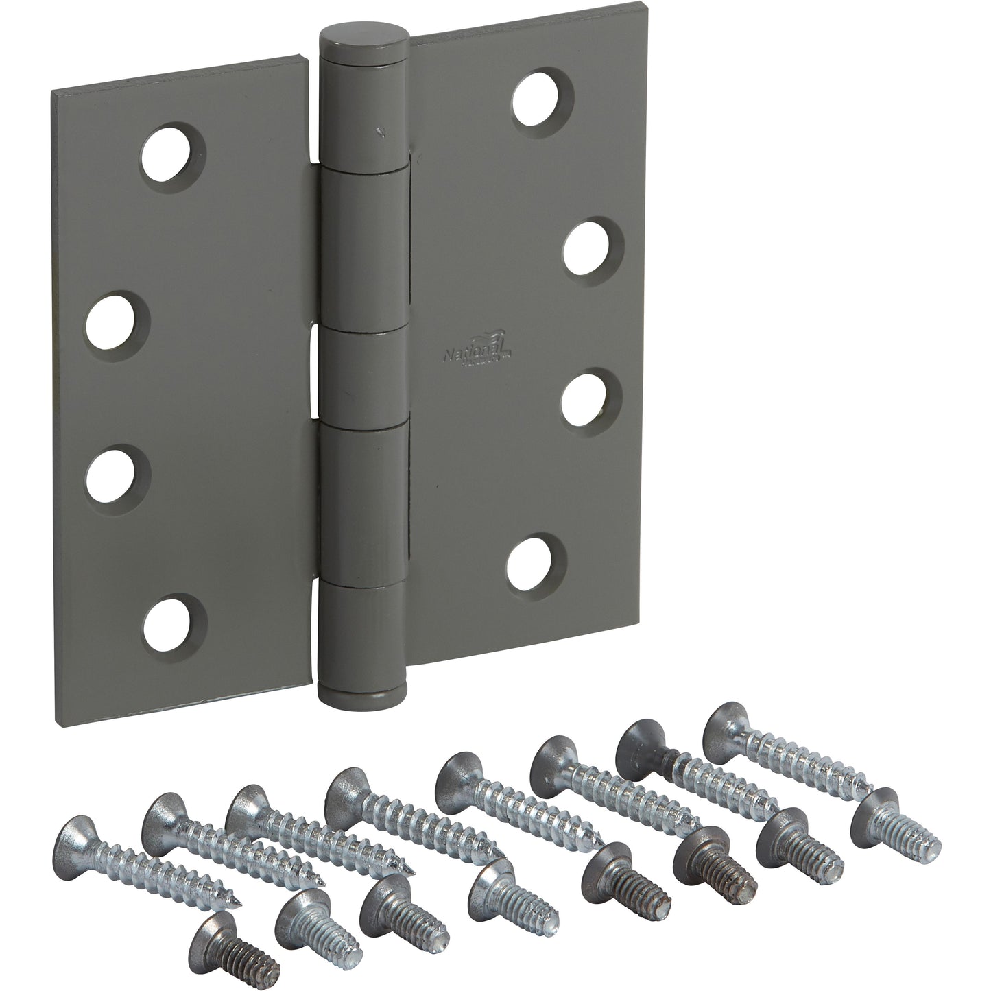 F179 4" x 4" SQR Standard Weight Template Hinge 1/pk - Prime Coat