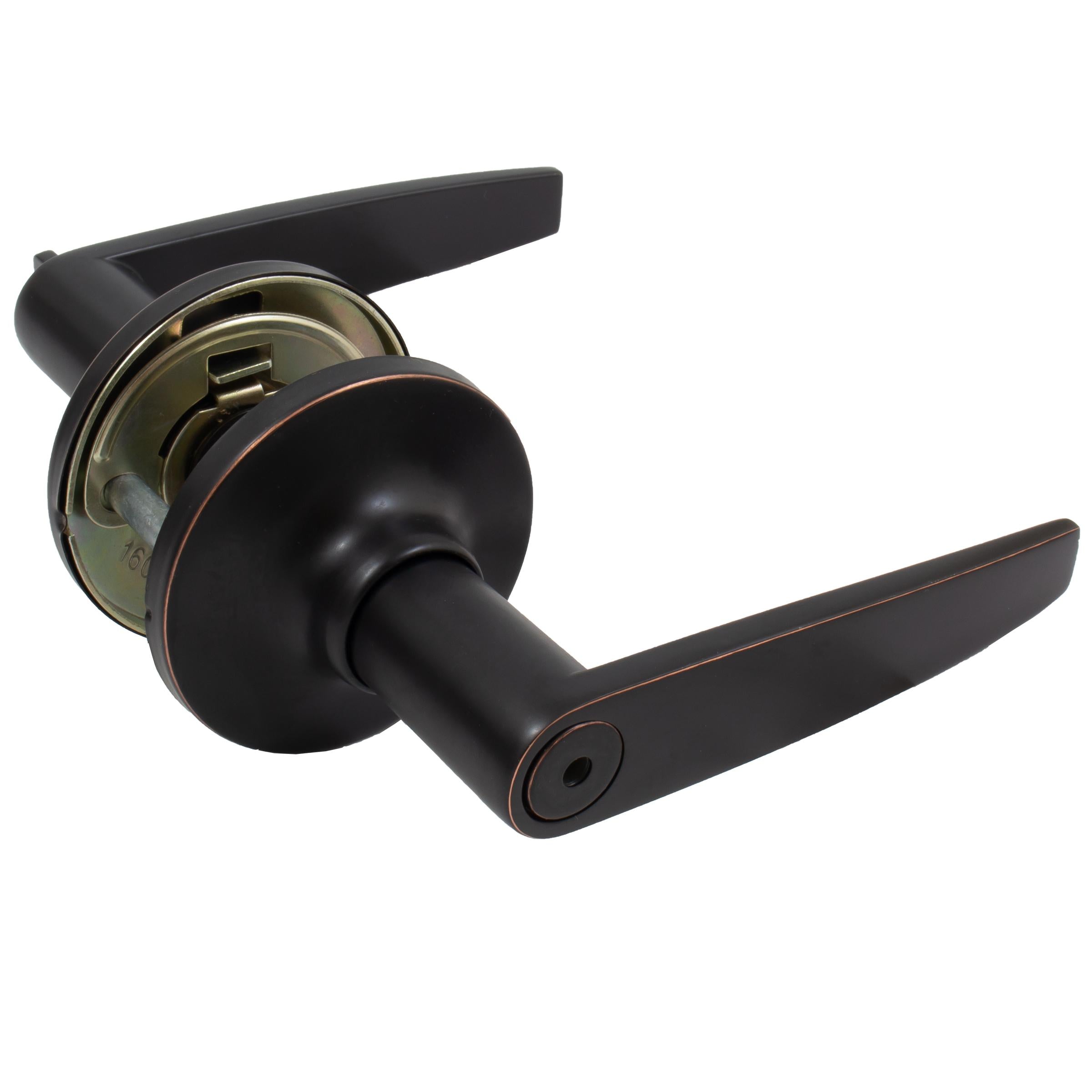 Stone Harbor Hardware Tucson Door Lever, Privacy (Bed/Bath) Latch, Vintage Bronze
