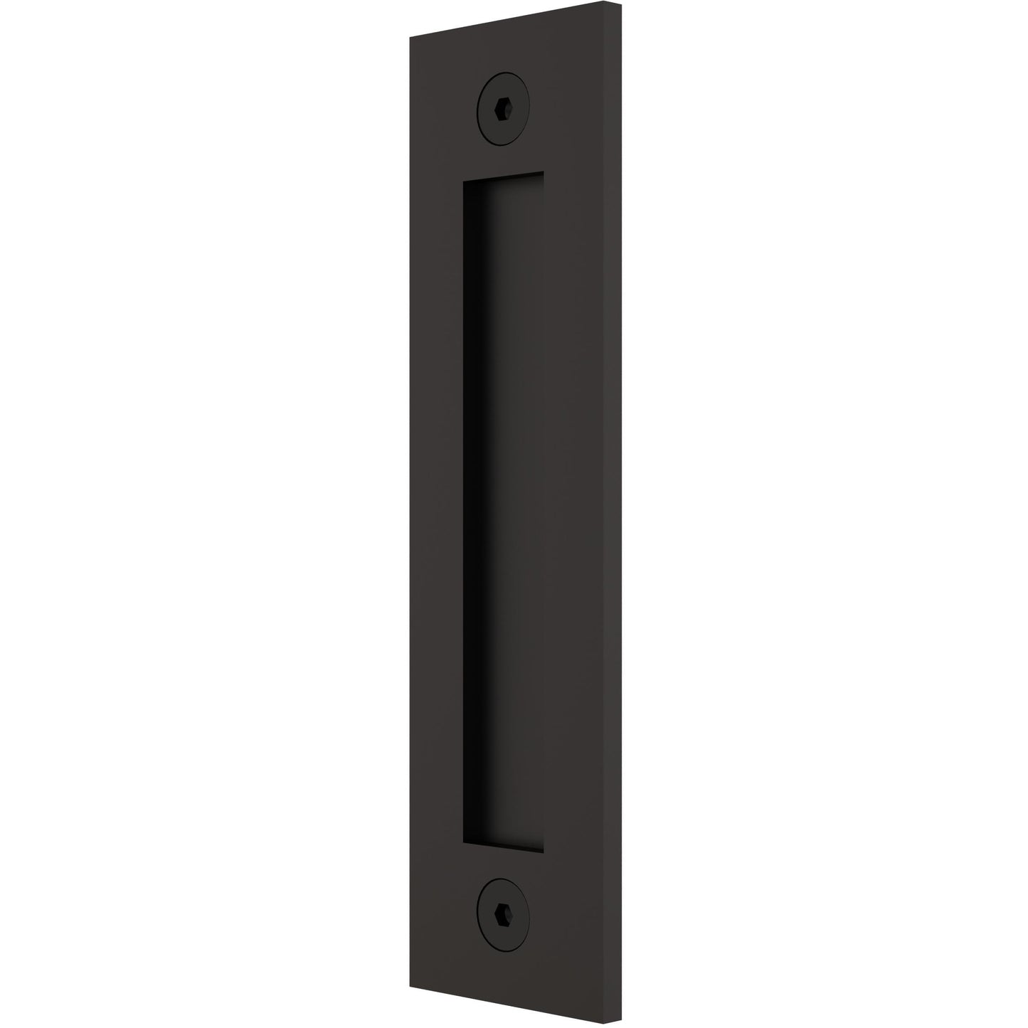 Stone Harbor Hardware Sliding Door Flat Pull with Square Opening, 8-1/2 Inches, Matte Black