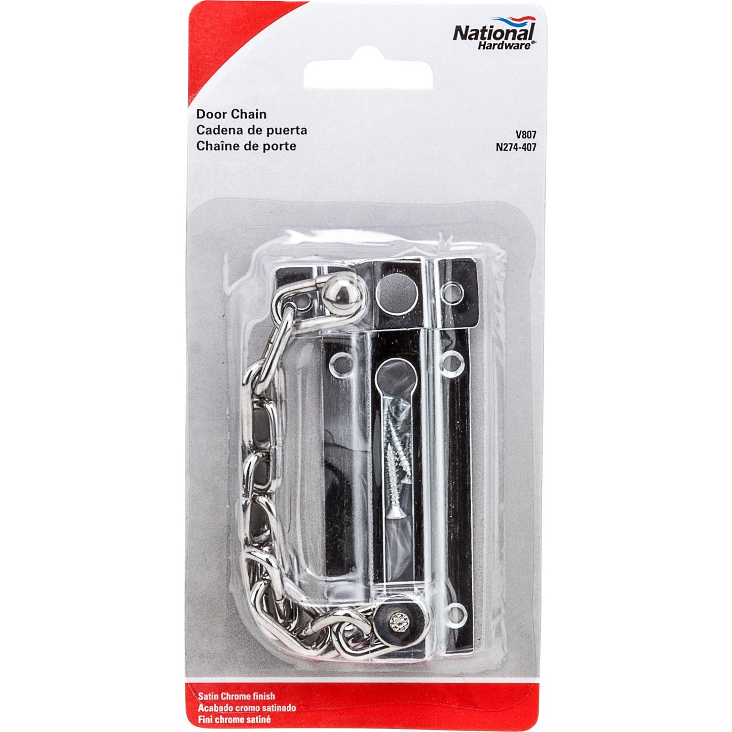 V807 Door Chain - Satin Chrome