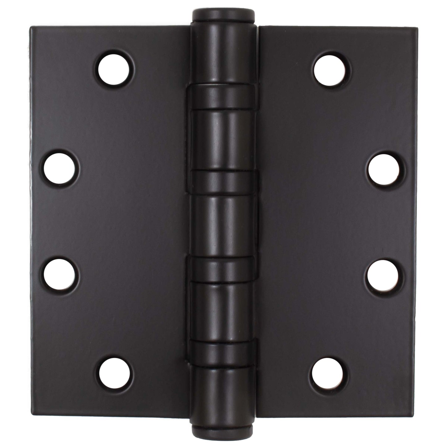 Stone Harbor Hardware Heavy-Duty Commercial Grade Ball Bearing Hinge, 4-1/2 Inches, Square Corner, .180 Gauge, Matte Black