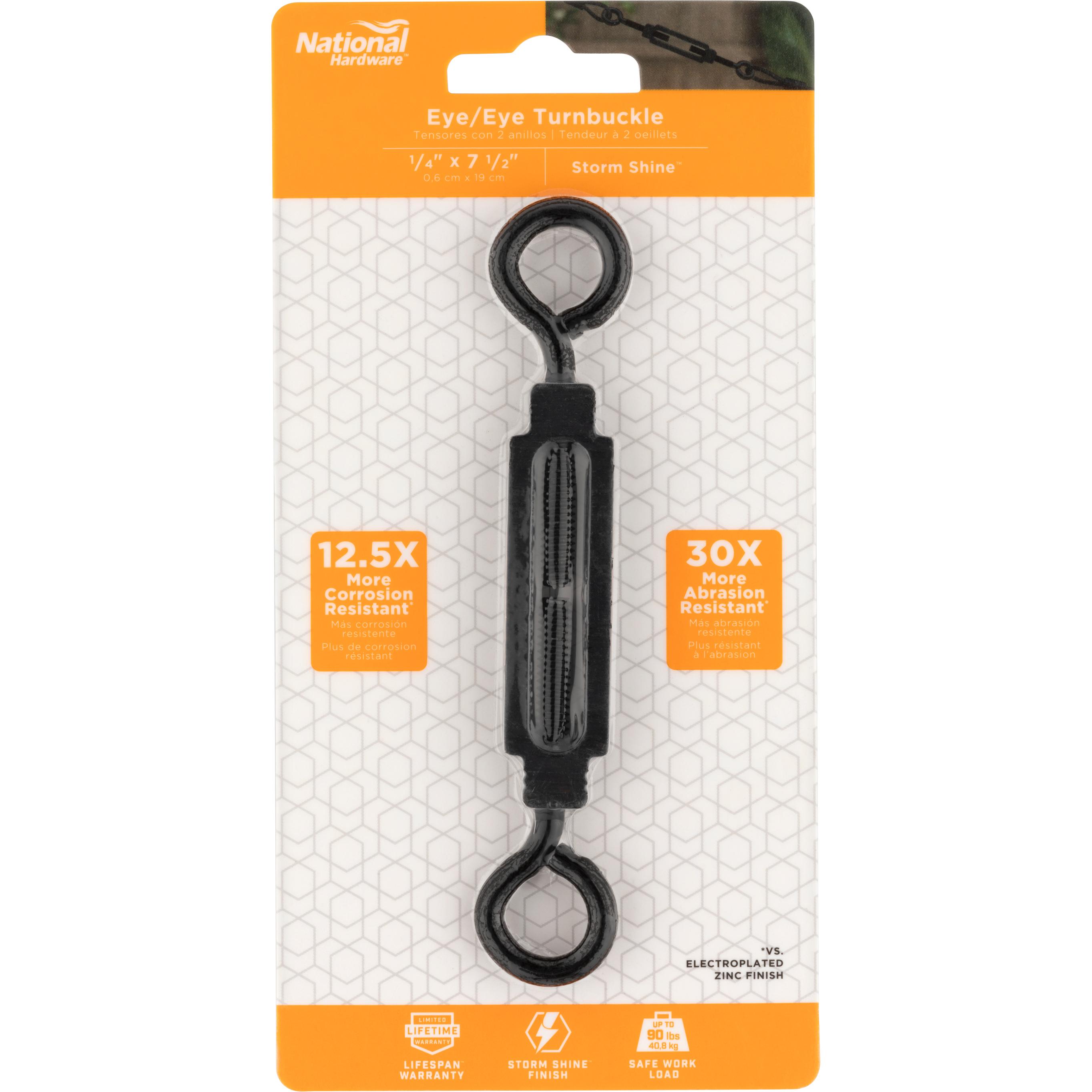 V2175 1/4" x 7-1/2" Turnbuckle Eye / Eye - Black