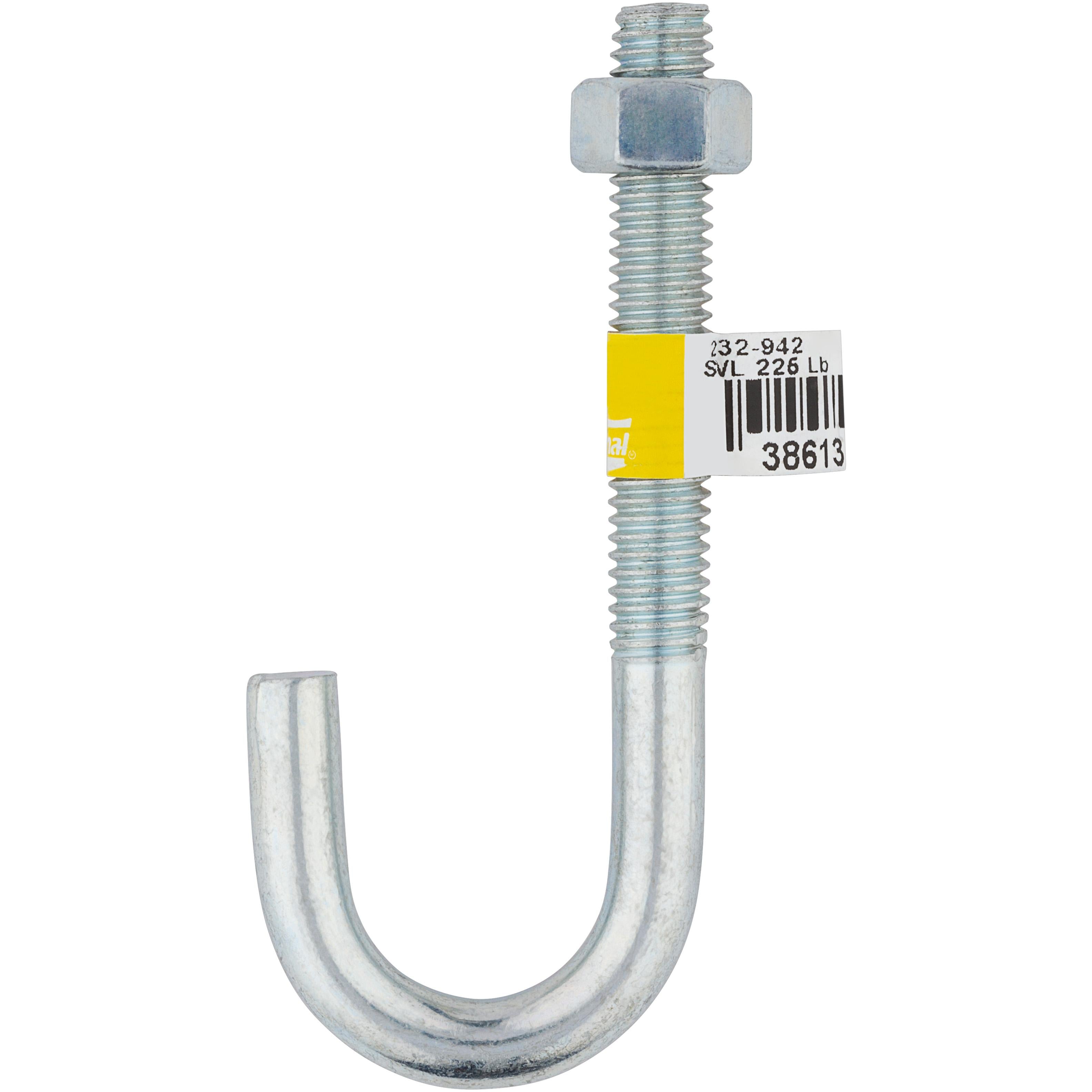 2195BC 3/8" x 3-3/4" J-Bolt - Zinc Plated