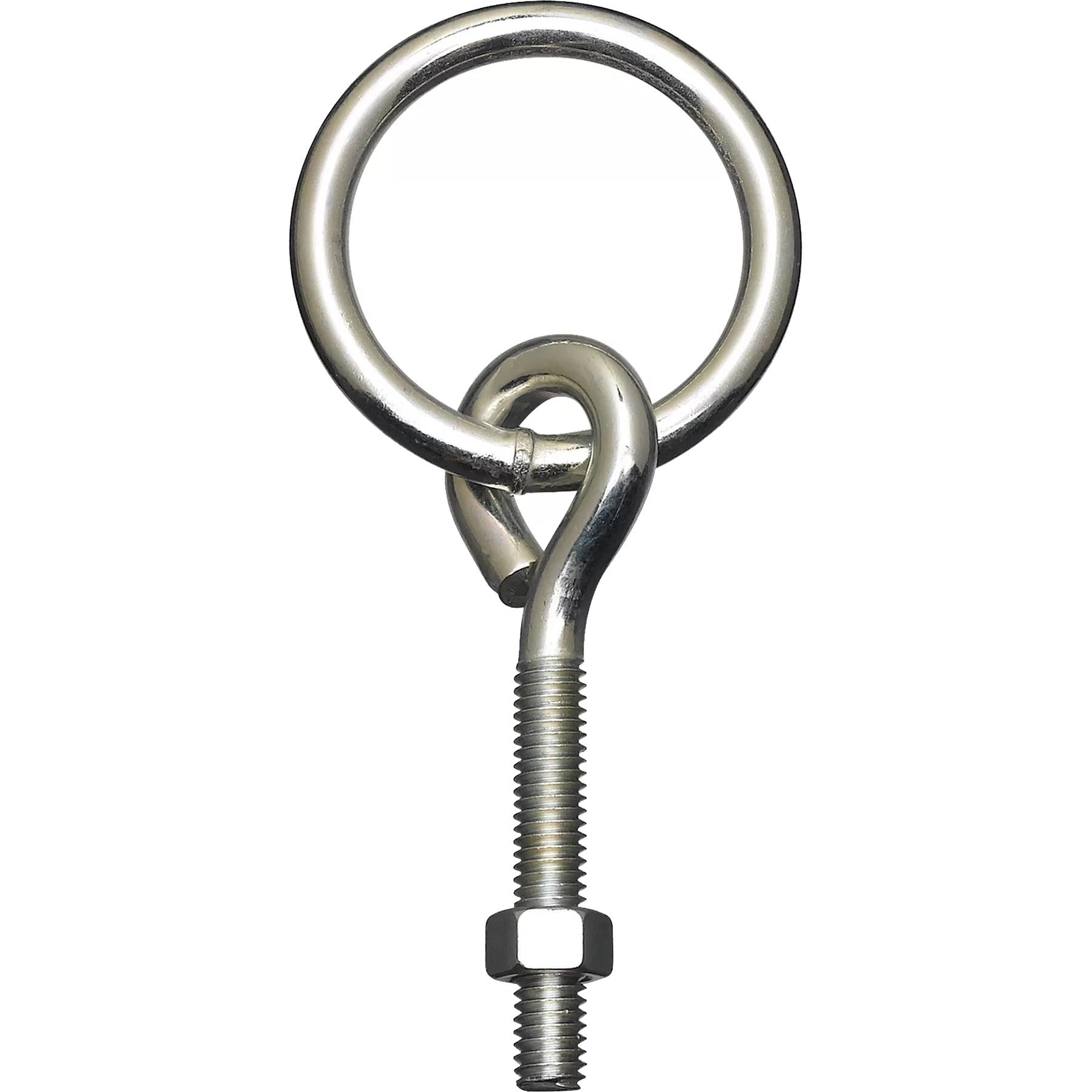 2061BC 3/8" x 3-3/4" Ring with Eye Bolt - Zinc Plated