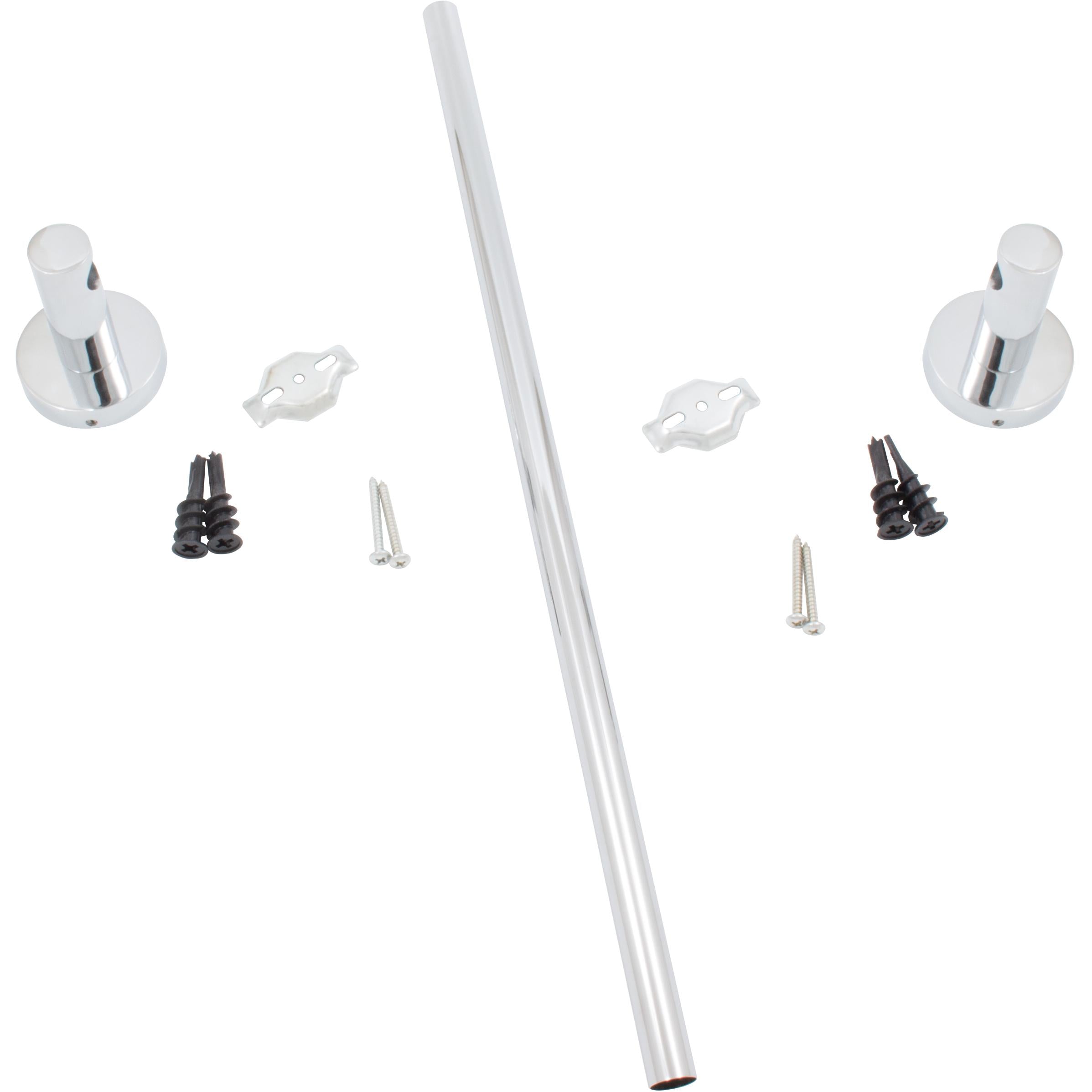 Stone Harbor Hardware Zurich Towel Bar, 24 Inches, Polished Chrome