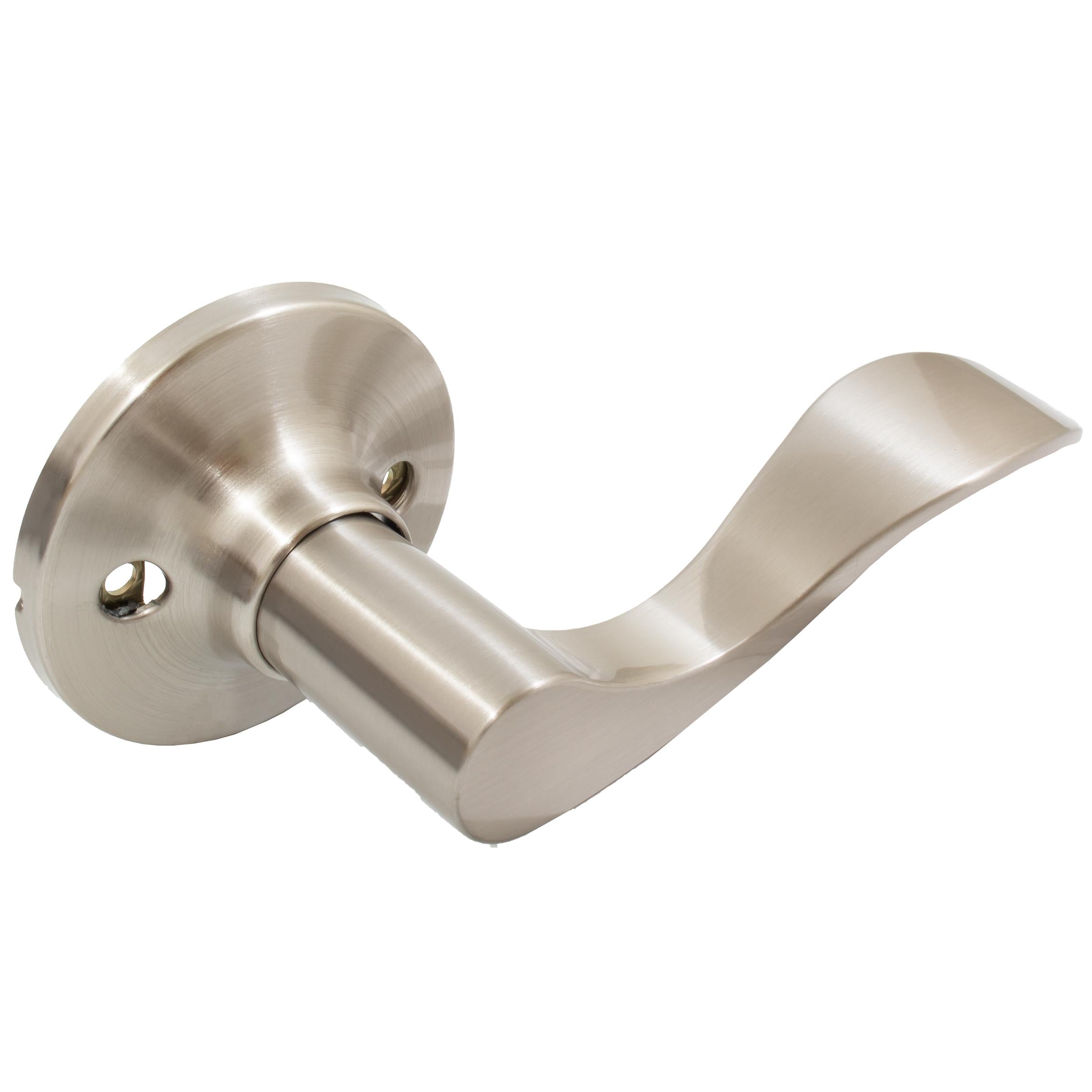 Stone Harbor Hardware Beaverton Door Lever, Dummy (Non-Turning) Latch, Right-Handed, Satin Nickel