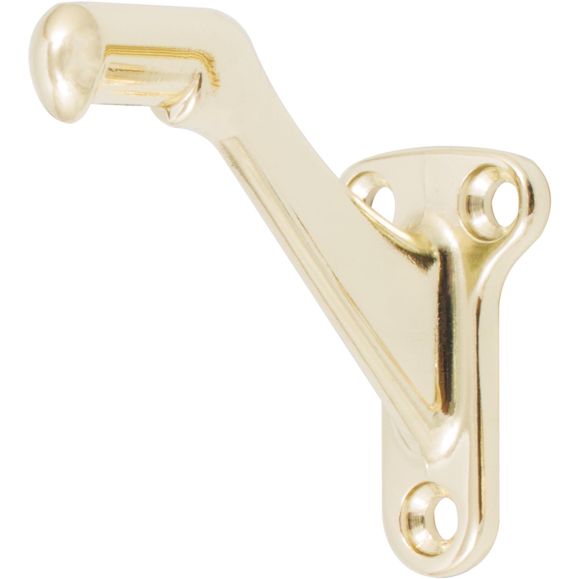 Stone Harbor Hardware Handrail Bracket, Polished Brass
