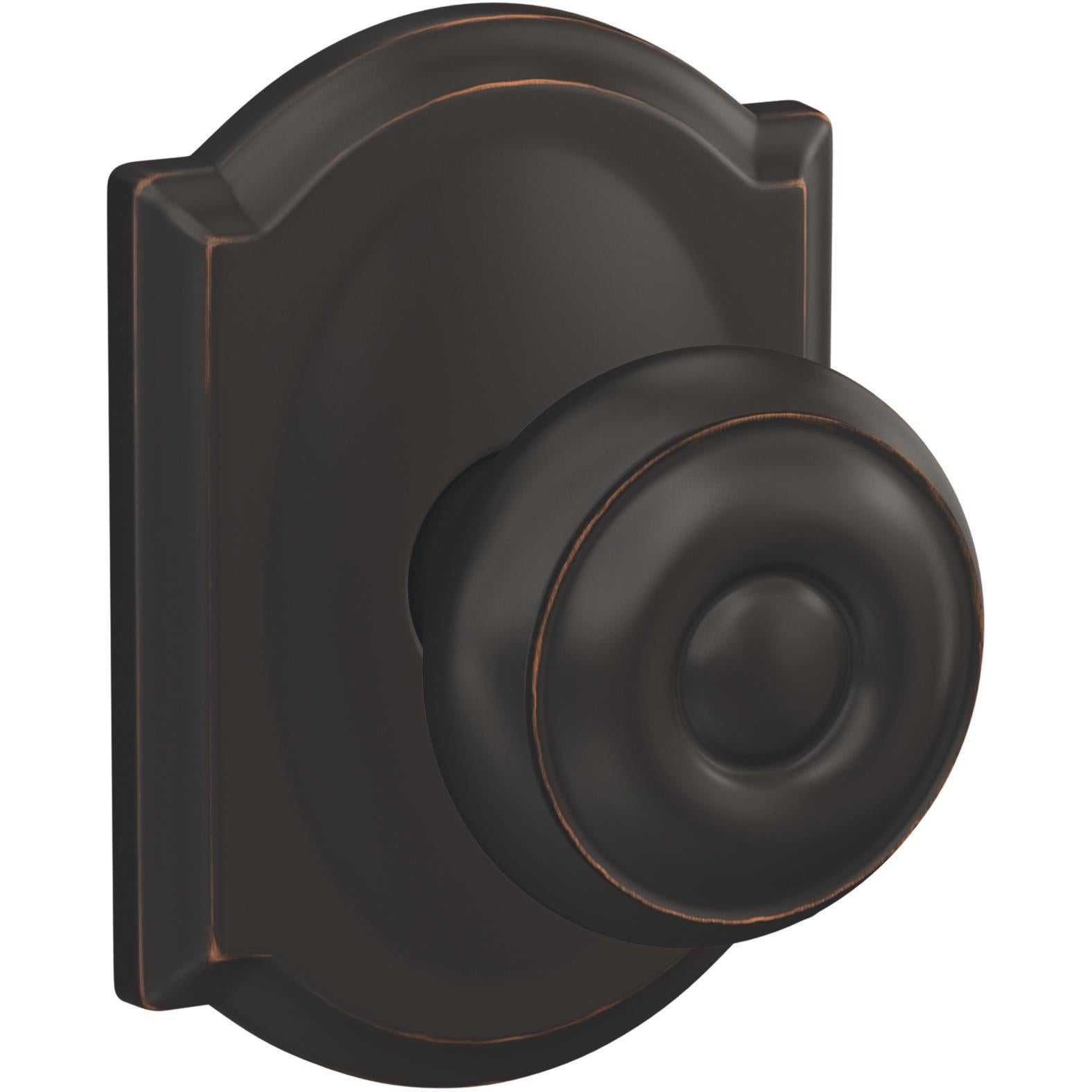 FC21GEO716CAM 16-600 10-027 Georgian / Camelot Passage / Privacy Combo - Aged Bronze