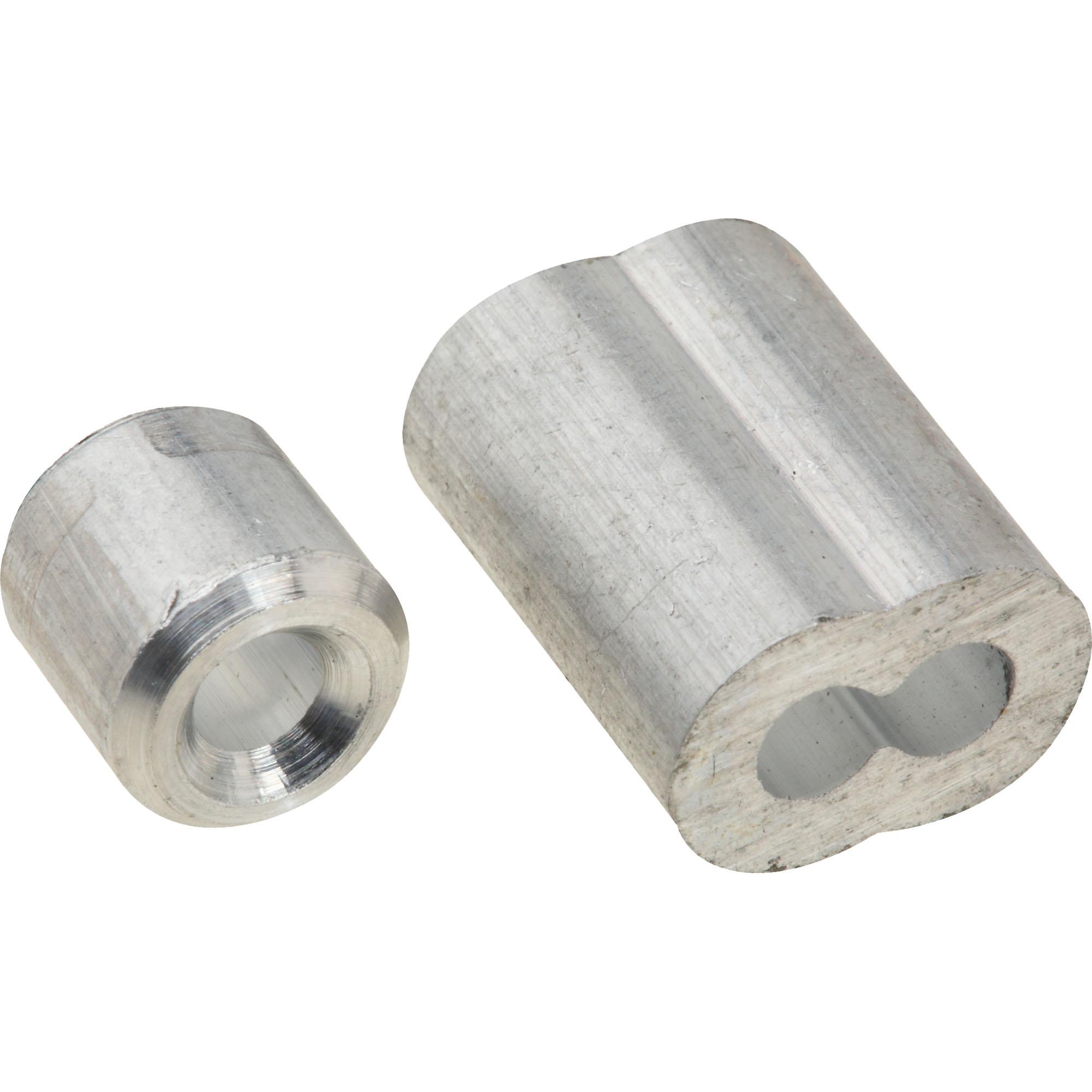 National Hardware - N830-352 SPB3231, 1/8" Ferrule and Stops in Aluminum