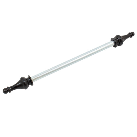 Stone Harbor Hardware Hinge Pin with Steeple Caps for 4" Hinges, 1-Pack, Matte Black