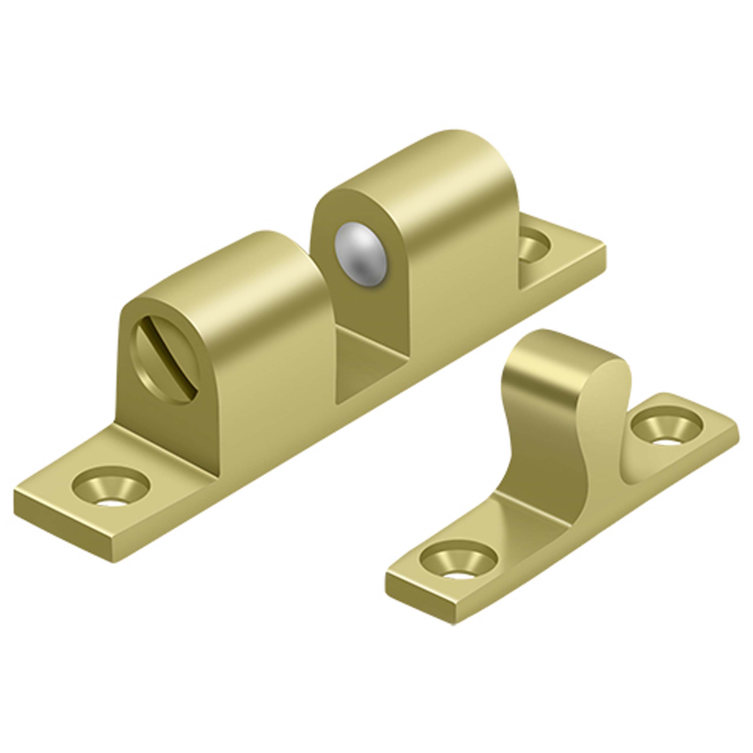 Deltana BTC20U3 Solid Brass 2.3-Inch x 0.4-Inch Ball Tension Catch