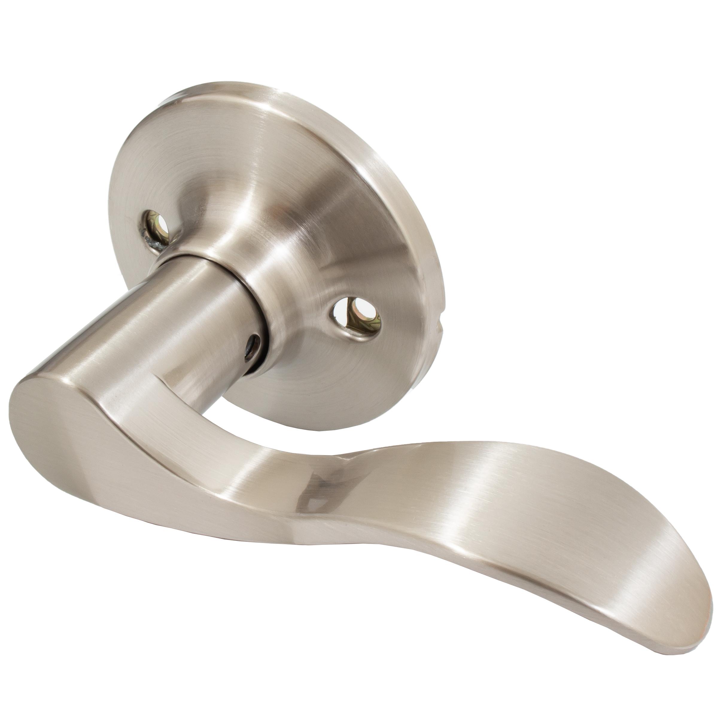 Stone Harbor Hardware Beaverton Door Lever, Dummy (Non-Turning) Latch, Right-Handed, Satin Nickel